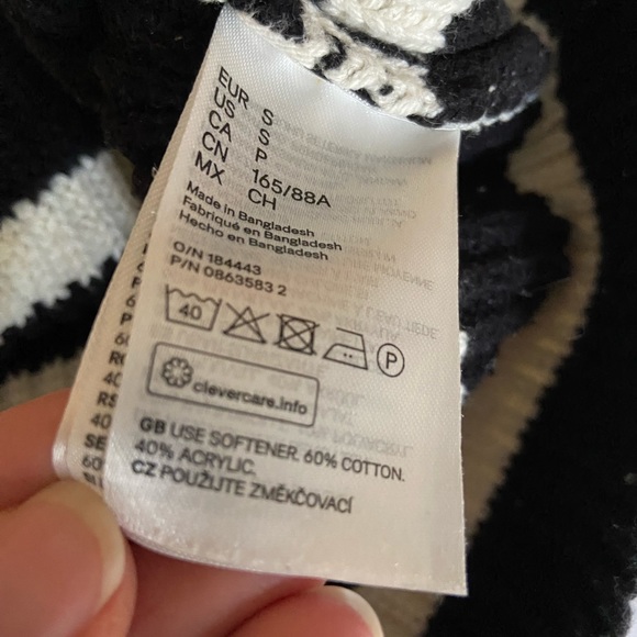 H&M Cotton Striped Sweater - Small - Picture 4 of 4
